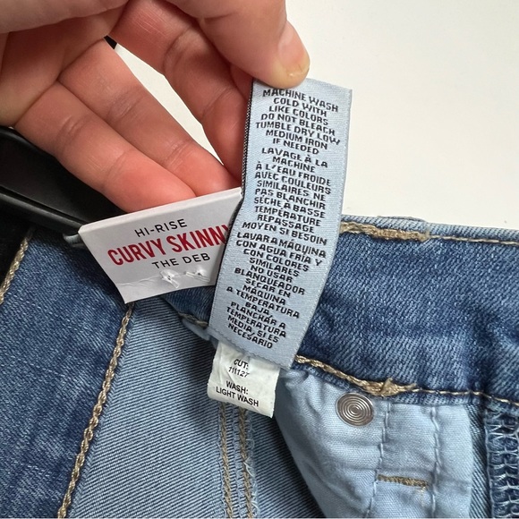 NWT Celebrity Pink Women’s Curvy Push Up Skinny Sz 3 / 26 / Raw Bottom Hem - Picture 15 of 16